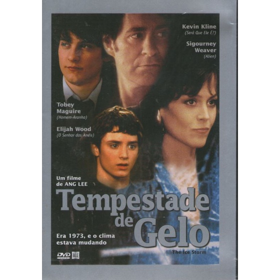 DVD Original Tempestade de Gelo (Kevin Kline, Tobey Maguire e Elijah Wood)
