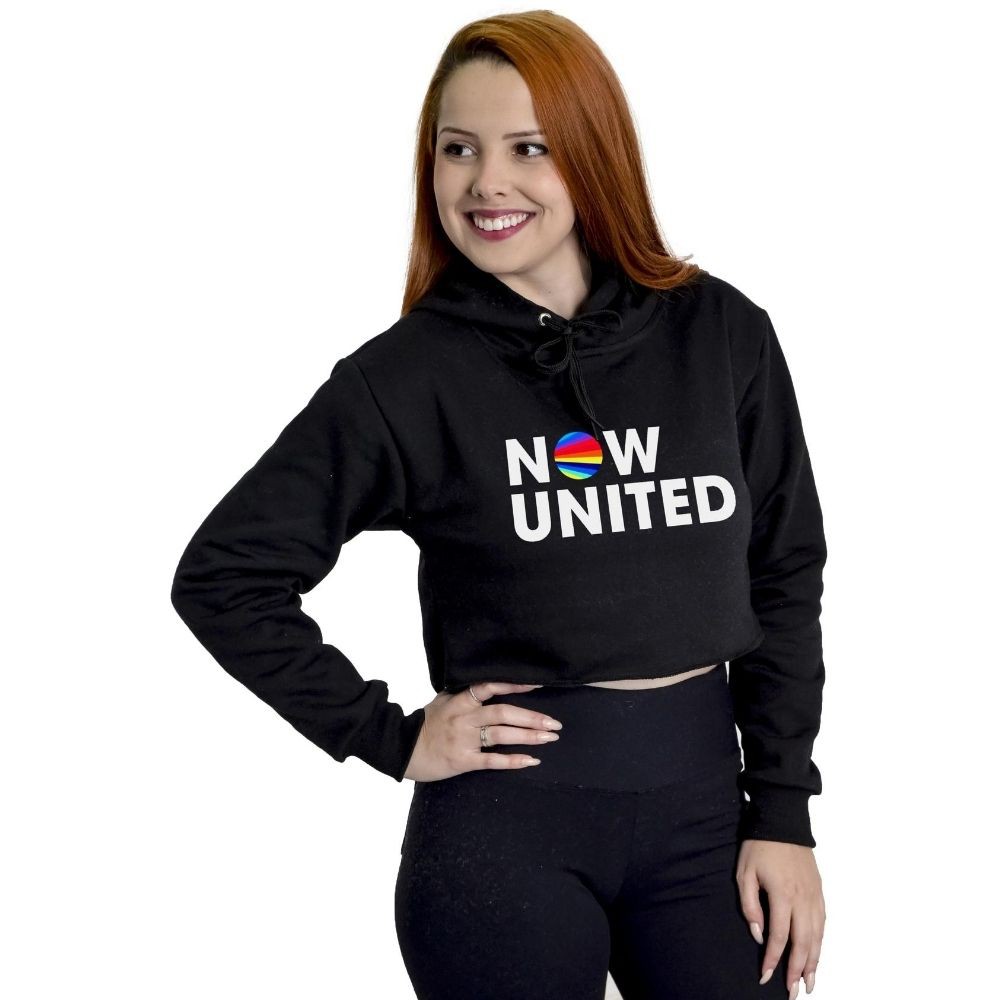 Moletom Cropped Now United Banda Teen