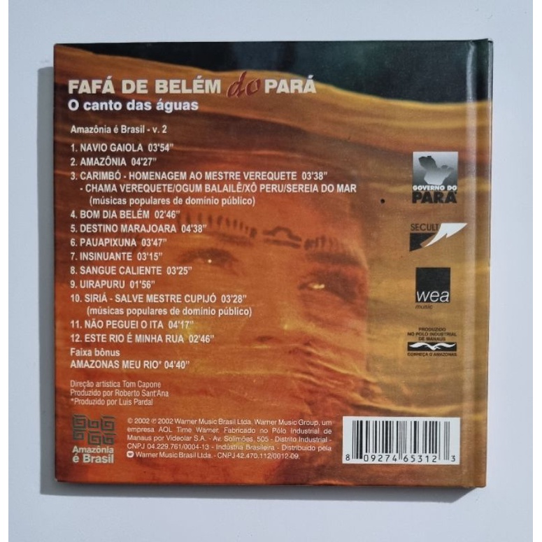 Cd Fafá de Belém - O Canto das Águas - Edição Especial - Raro! | Shopee  Brasil