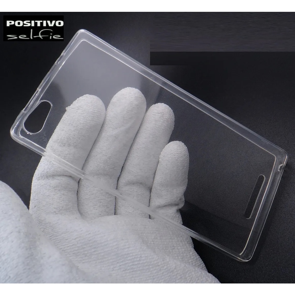 Capa para Positivo Selfie S455 Ultra Fina Casca Ovo Transparente 1