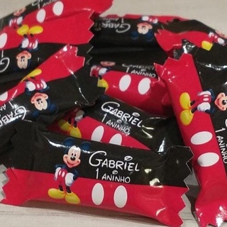 50 Bala personalizada festa lembrancinha infantil Mickey