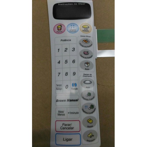 Membrana Teclado  Forno Microondas Panasonic Nng79