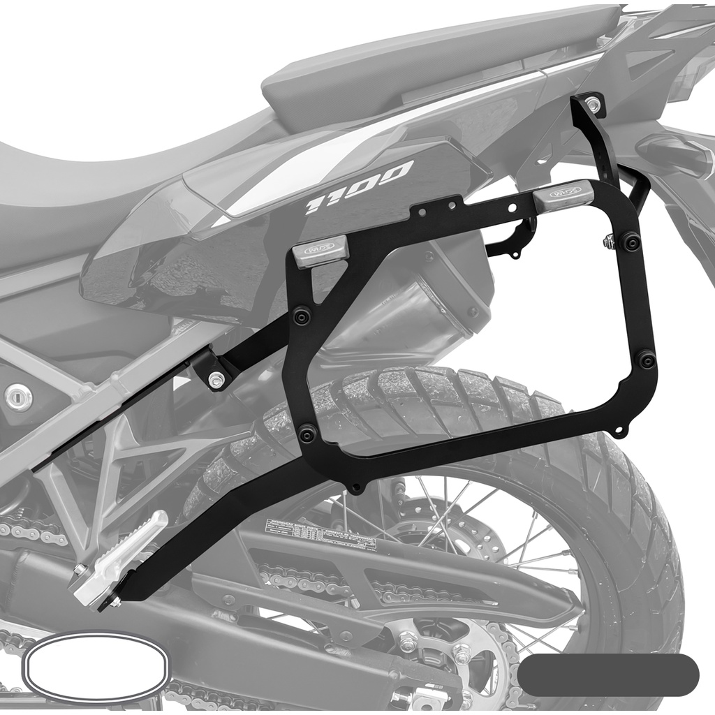 Suporte Baú Lateral Africa Twin 1100 - 2021 e 2022- Scam