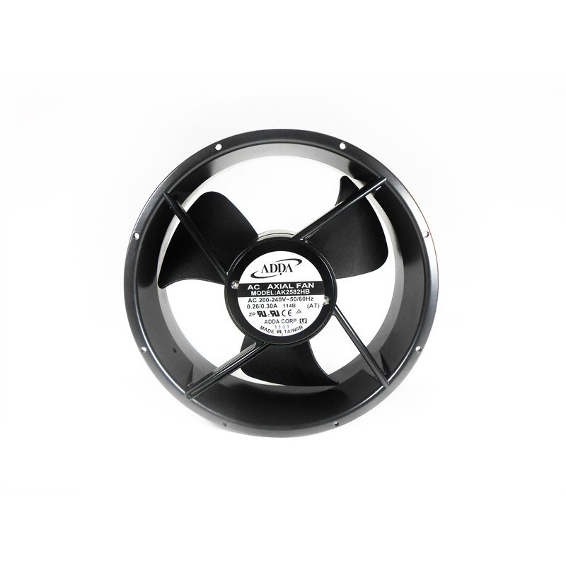 Fan Cooler Gabinete Industrial Rack Servidor Elevador Inversor 254mm x 89mm redondo AK2582HB
