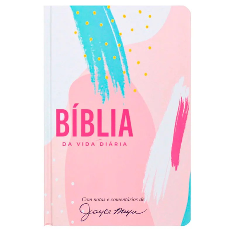 Bíblia de Estudo Joyce Meyer | NVI | Letra Média | Abstrata em Oferta na Shopee