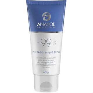 Protetor Solar Facial Anasol FPS 99 Com Aloe Vera e Argila Toque Seco Vegano 60g em Oferta na Shopee