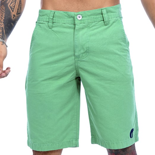 Bermuda Sarja Tradicional Masculina Verde Top - Icari Fashion