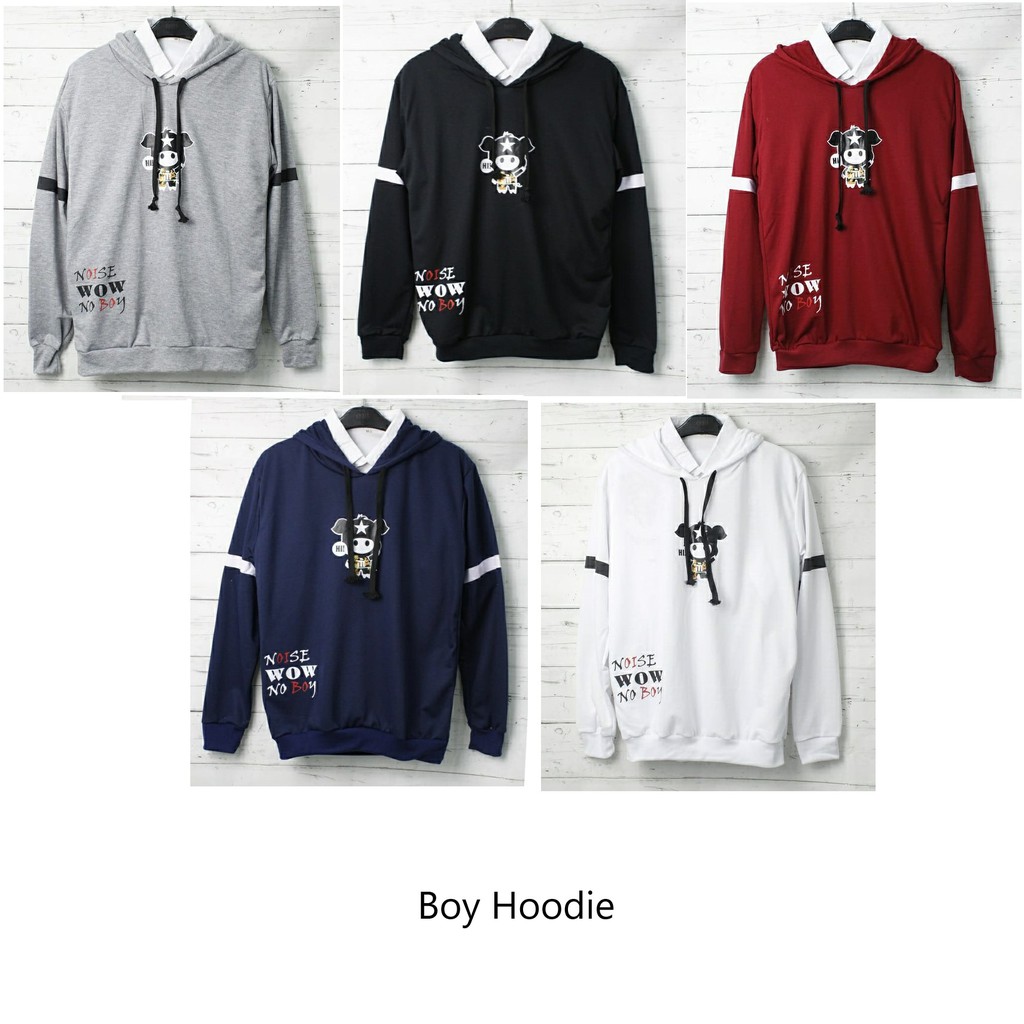 Menino Moletom Com Capuz l Suéter Masculino Top Moda Masculina Roupas Universais Roupa Externa