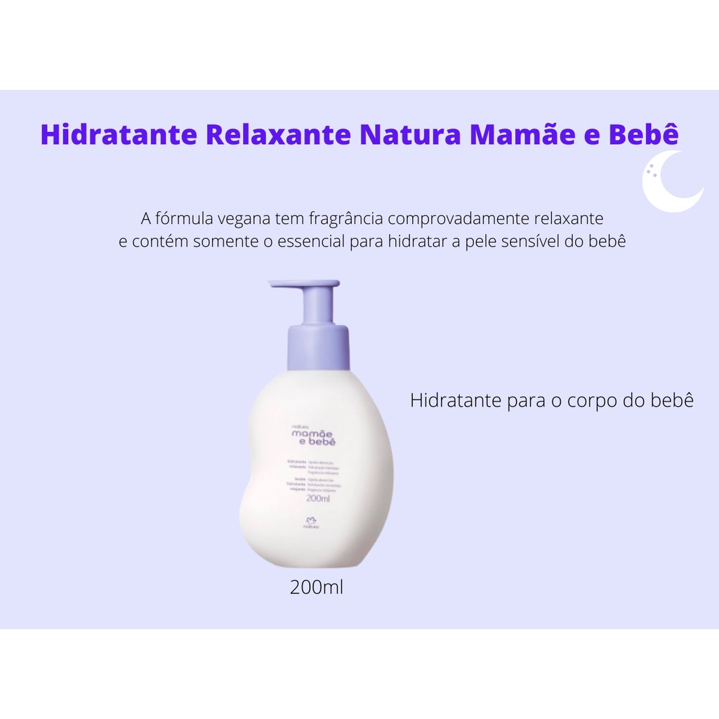 Hidratante Relaxante Mamae E Bebe Natura Shopee Brasil