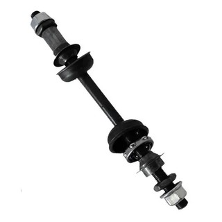 Eixo Traseiro Completo Preto Bicicleta 175mm