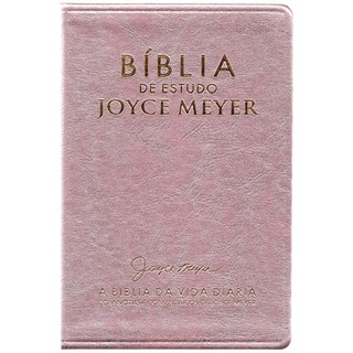 Bíblia De Estudo Joyce Meyer | NVI | Letra Média | Capa Rosa em Oferta na Shopee