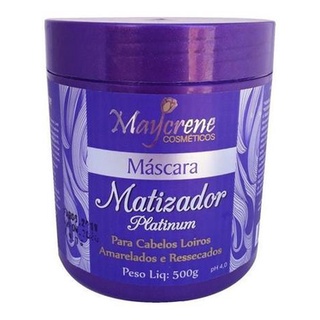 Máscara Matizadora Platinum Desamarelador - 500gr - Maycrene