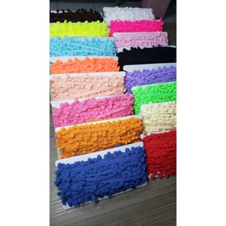 Fita Grelott Pompom Rolo Com 25 Metros Diversas Cores 25mm em Oferta na Shopee