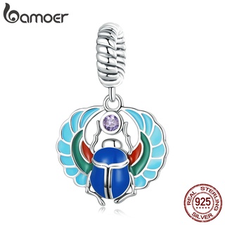 Bamoer Encantos 925 Elemento De Prata De Zircão Egípcio Pingente Retro Colar De Fadas Pulseira Acessórios Presente