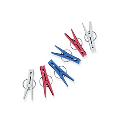 Prendedor De Roupa Plástico Reforçado 180 Unidades Atacado