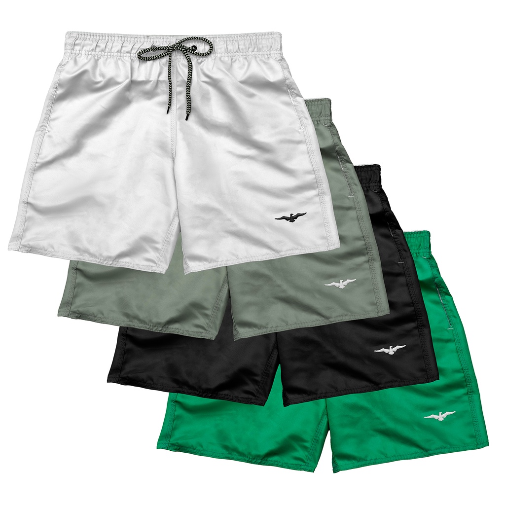 Short Bermudas Tactel Masculino Surf Praia Cores Lisas.