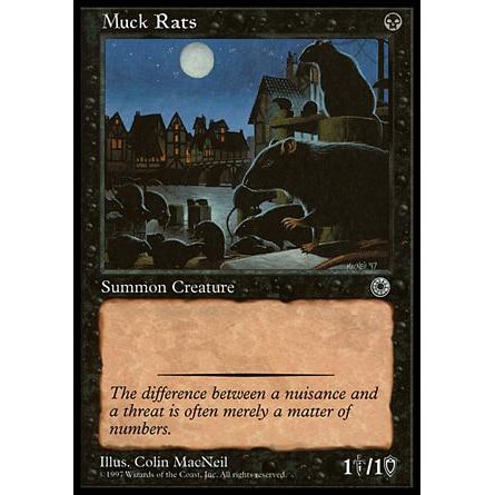 Muck Rats Carta de magic Cor preta