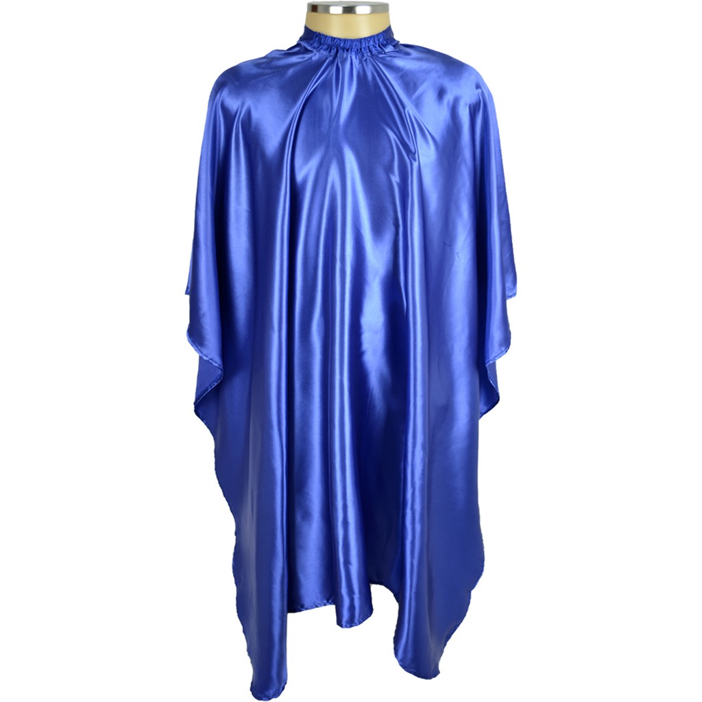 Capa de Corte Cabelo Salão de Beleza Profissional Cetim Azul Royal