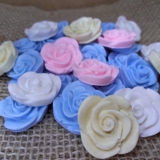 Sabonete Mini Rosa 1,5cm 50 UNIDADES - festa decoração banheiro anivérsario lembrancinha casamento em Oferta na Shopee