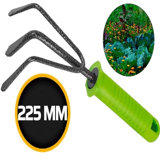 Ansinho Rastelo 100 Mm 3 Dentes C/ Cabo Grama