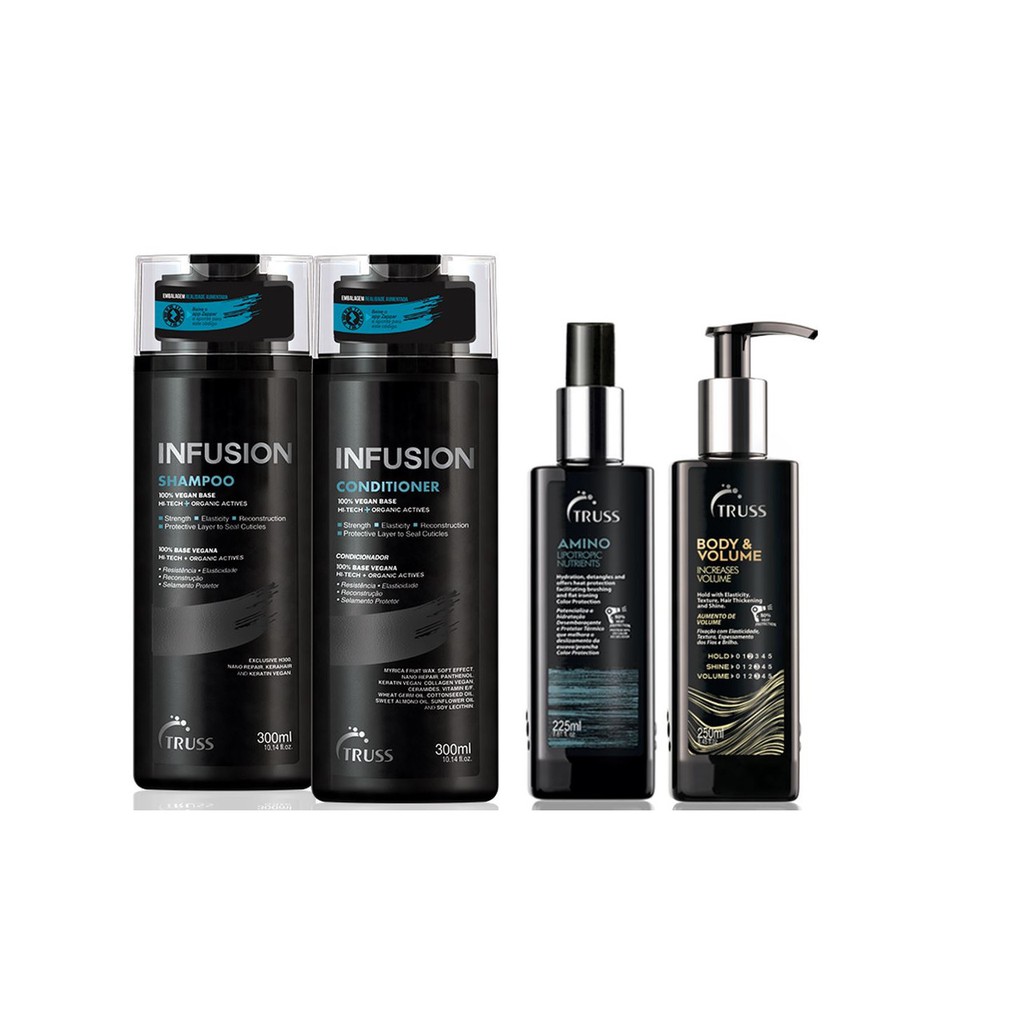 Truss Infusion Shampoo e Condicionador e Amino e Body & Volume