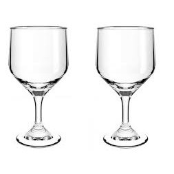 CONJUNTO 2 PÇS Taca De Vidro Bistro  AGUA/VINHO 300 Ml( DISTRIBUIDOR CRISTAR) ENVIO IMEDIATO KIT 2 PÇS em Oferta na Shopee