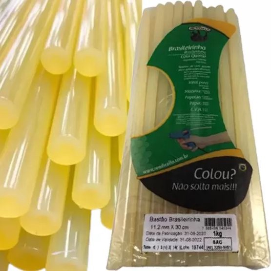 Refil Bastão de Cola Quente Rendicolla Brasileirinha - 10 unidades