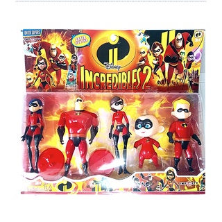 Kit Com 05 Bonecos Os Incriveis 02 Cartelado 15cm Envio Imediato