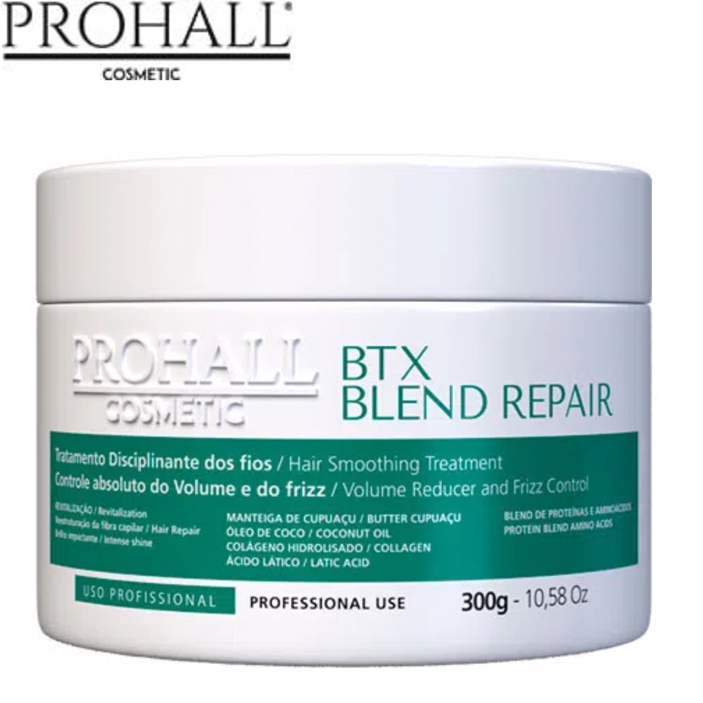 Botox Capilar Prohall Orgânico Blend Repair Sem Formol 300g