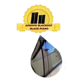 Adesivo Blackout Coluna Porta Black Piano Kia Cerato