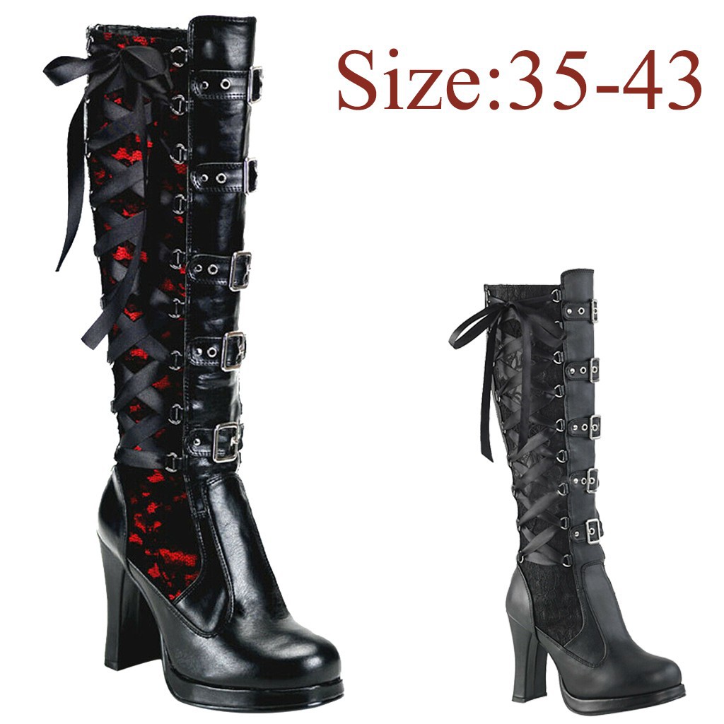 bota gotica feminina