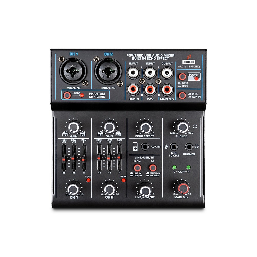 Mesa de som e interface USB Arcano ARC-MINI-MX2EQ