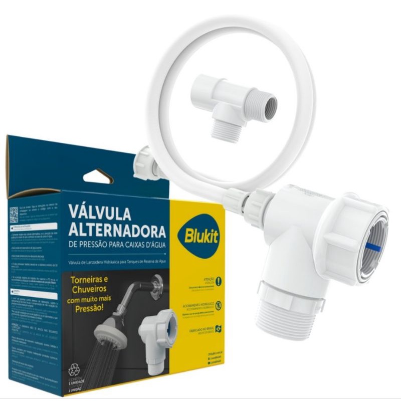 Pressurizador para Caixa D'agua Válvula Alternadora de Pressão Blukit