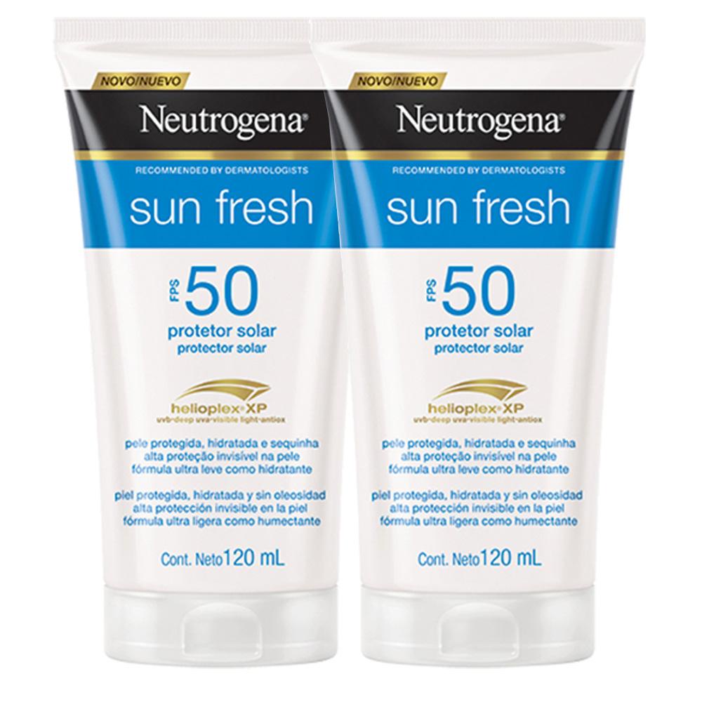 Kit 2 Protetor Solar Neutrogena Sun Fresh FPS 50 120mL