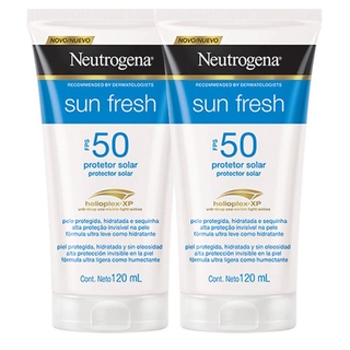 Kit 2 Protetor Solar Neutrogena Sun Fresh FPS 50 120mL