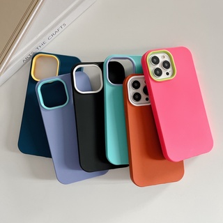 3 Em 1 SImply Pure Color Capa De Celular À Prova De Choque Compatível Com O iPhone 13 12 11 Pro Max XS X XR 7 8 Plus Protetora De Silicone TPU Engrossamento Da Tampa Traseira Do Pára-Choques