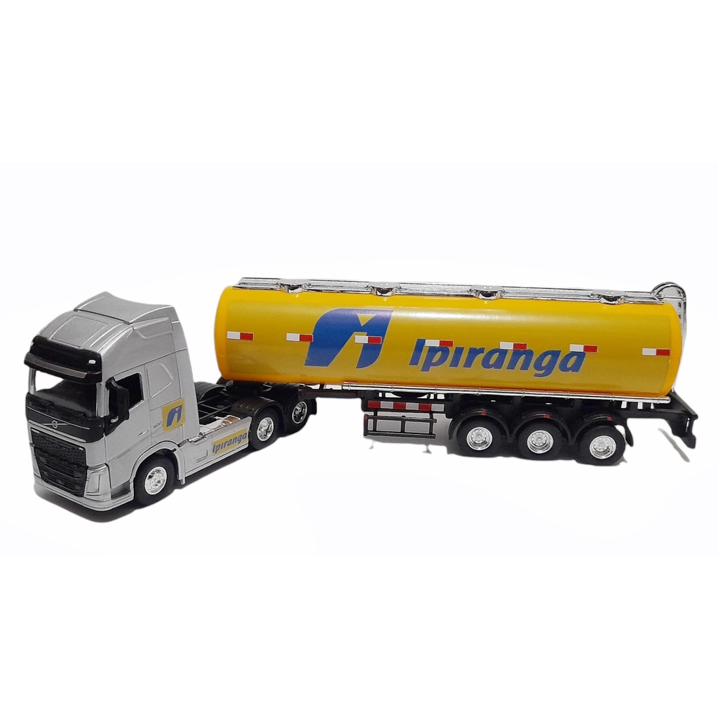 Miniatura Caminhão Man Tgx Tanque Combustível Metal Carreta