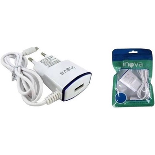 Carregador Rápido para celular Samsung 2.1a INOVA V8 Android Turbo Micro Usb