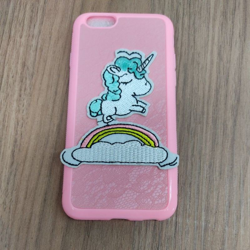 Capa de Celular IPhone 6 unicórnio bordada - Infantil unicórnio Mickey Minnie flamingo personagens diversos