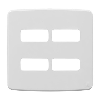 Placa Acabamento 4x4 Branco De 4 Postos Separados Compose em Oferta na Shopee