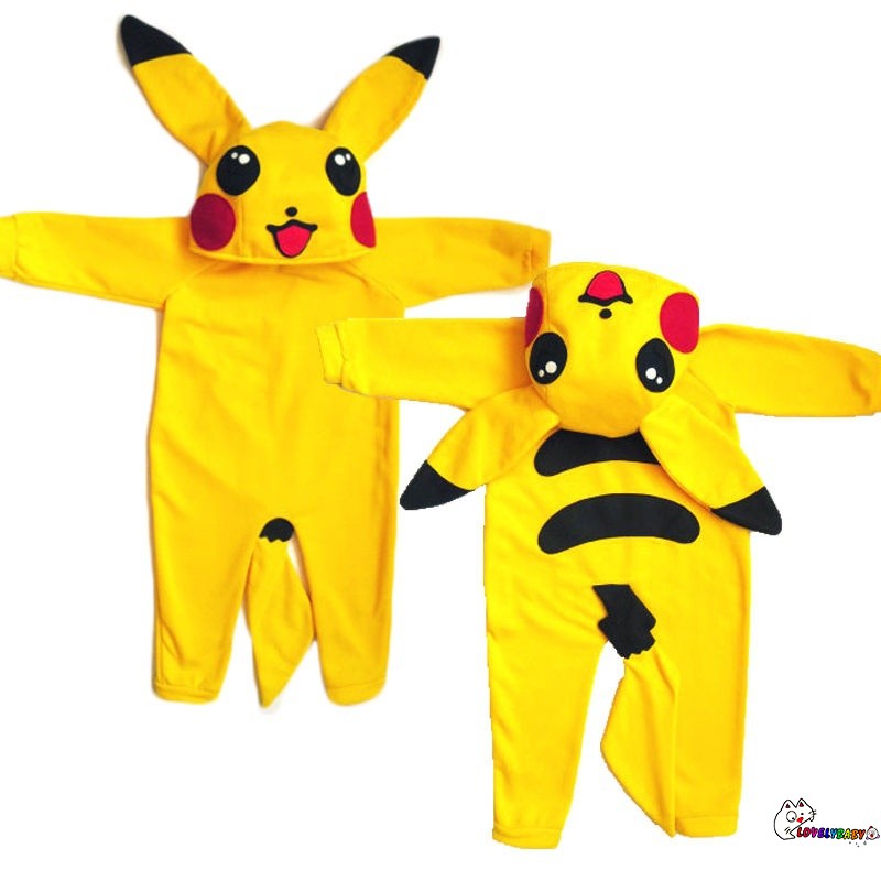 Eyy Pokemon Vai Bebe Recem Nascido Infantil Menina Pikachu Roupa Macacao Macacao Shopee Brasil