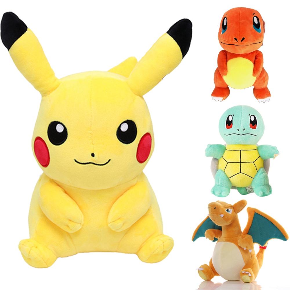 Takara Tomy 8 Polegada Original Pokemon Pikachu Squirtle Plush