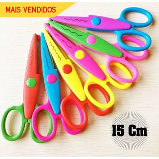 Kit 6 Tesoura Decorativas Artesanato Picotar Scrapbook Papel em Oferta na Shopee