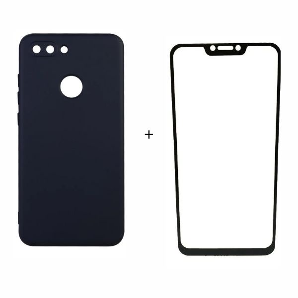 Capa Capinha Case Aveludada + Película de vidro 9D XIAOMI MI 8 LITE em Oferta na Shopee