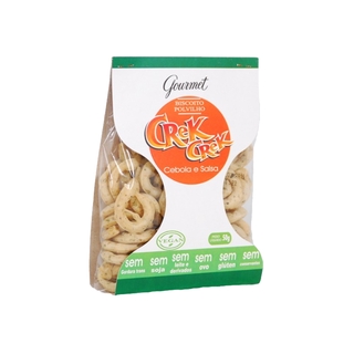 Biscoito de Polvilho Vegano Lanchinho Petisco Saudável Sem Glúten Gourmet Cebola e salsa