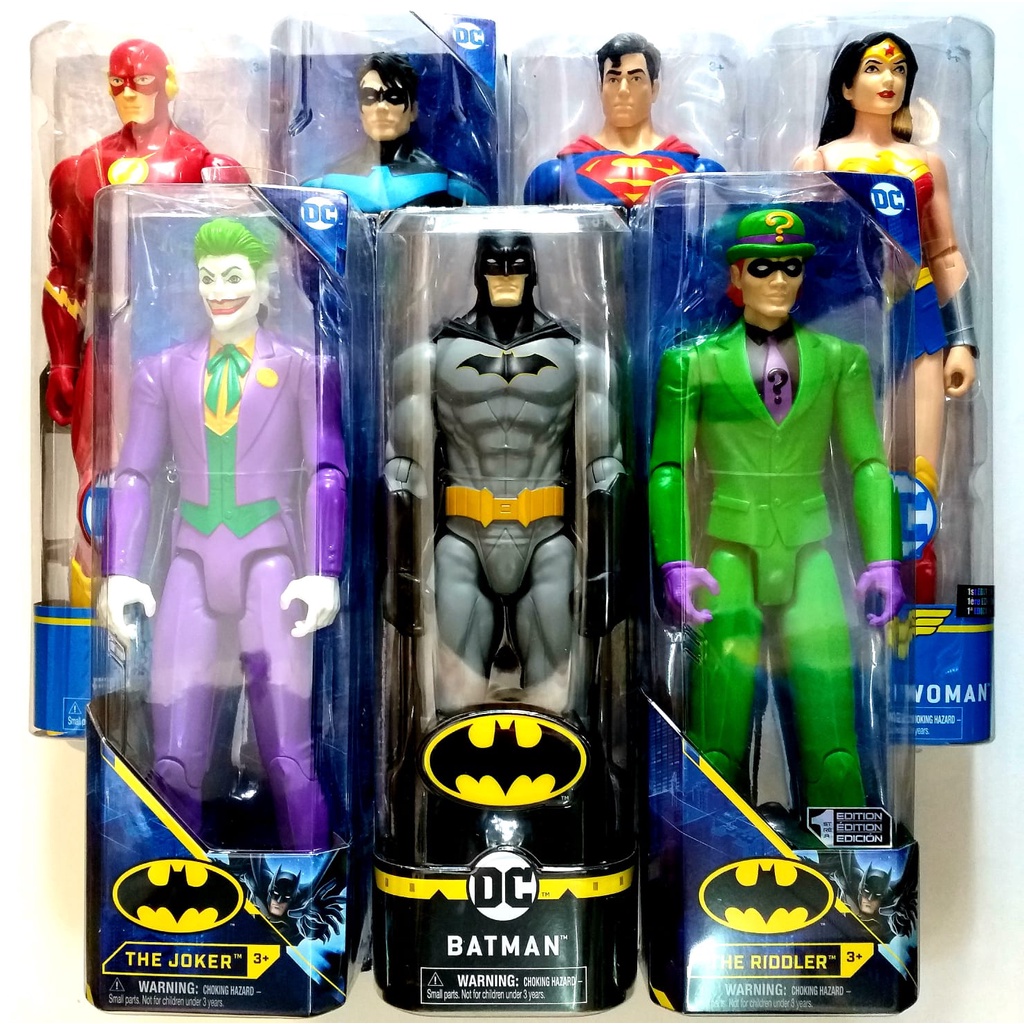 Boneco DC Comics - Super - Homem / Batman / Coringa / Aqua - Man / Cyborg - Super - Man / The Joker