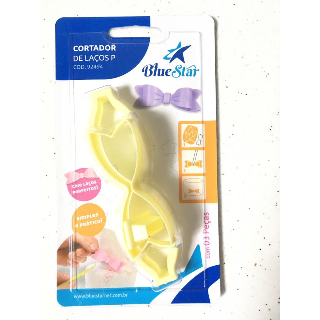 cortador de laço com 3peças Blue star em Oferta na Shopee