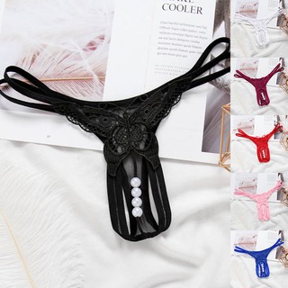 Calcinha Fio-Dental Feminina De Abertura Sólida Lingerie Brief Underwear