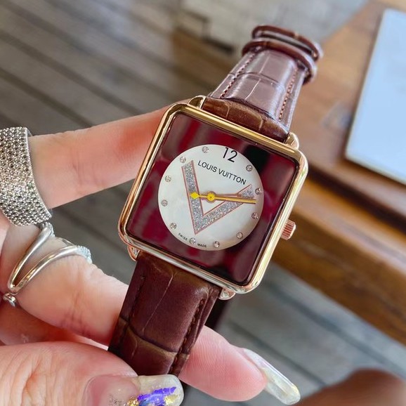 Louis Vuitton feminino relógio relógio casual all-match relógio da Shopee Brasil