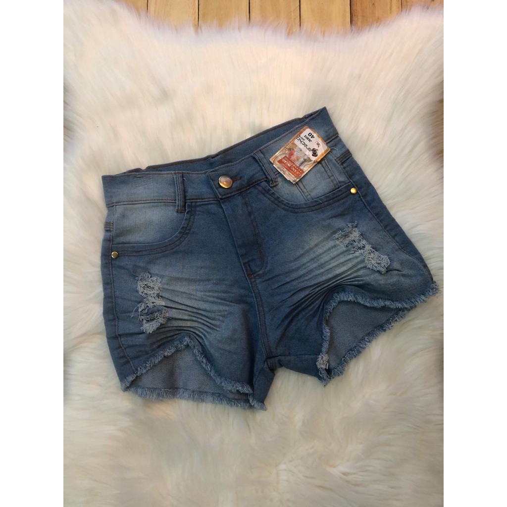 shortinho jeans feminino